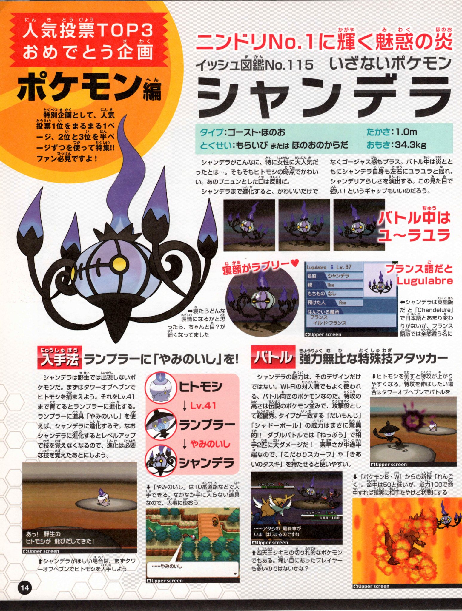 Nintendo DREAM 特別付録 『ポケモン誕生秘話 ポケットモンスターブラック・ホワイト 完全総集版』（2011年7月号 Vol.207 付録小冊子） P.14